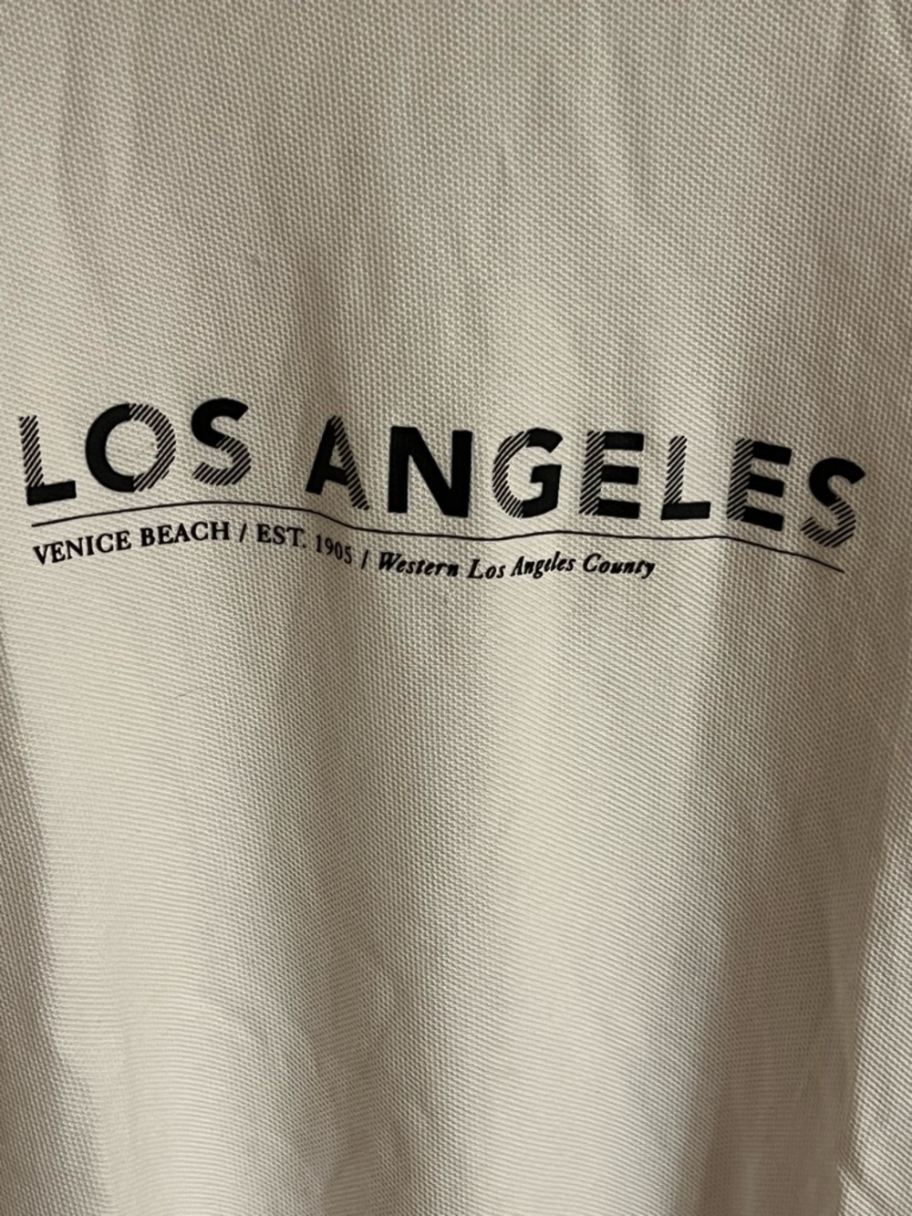 Los Angeles Venice Beach Short Sleeve Tee - Cream